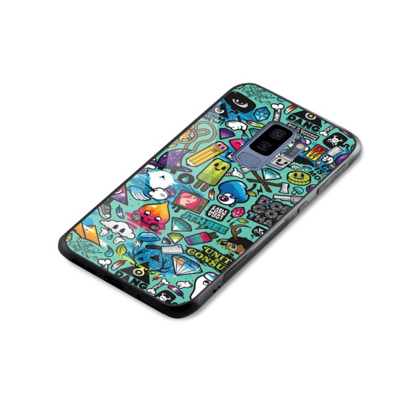 Sweet Candies Glass Back Case for Galaxy S9 Plus