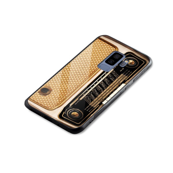 Vintage Radio Glass Back Case for Galaxy S9 Plus