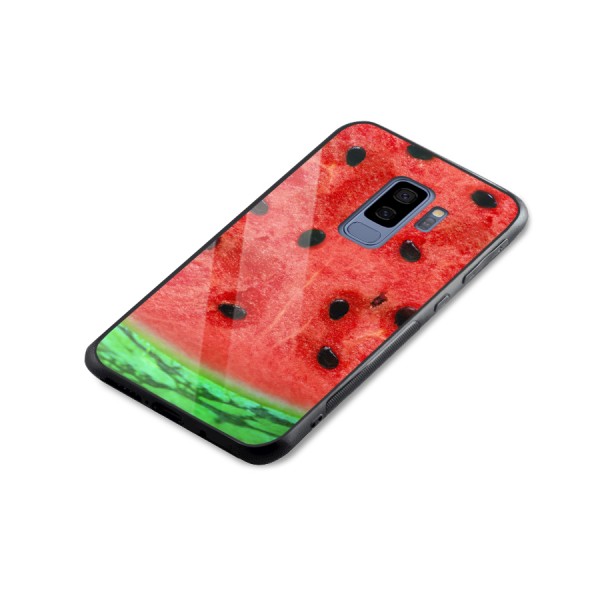 Watermelon Design Glass Back Case for Galaxy S9 Plus