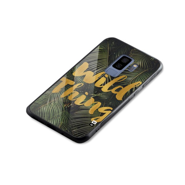 Wild Leaf Thing Glass Back Case for Galaxy S9 Plus