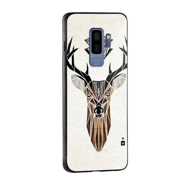 Aesthetic Deer Design Glass Back Case for Galaxy S9 Plus