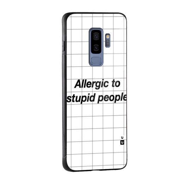 Allergic Glass Back Case for Galaxy S9 Plus