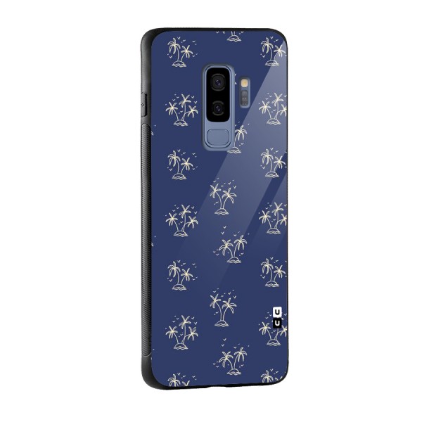 Beach Trees Glass Back Case for Galaxy S9 Plus
