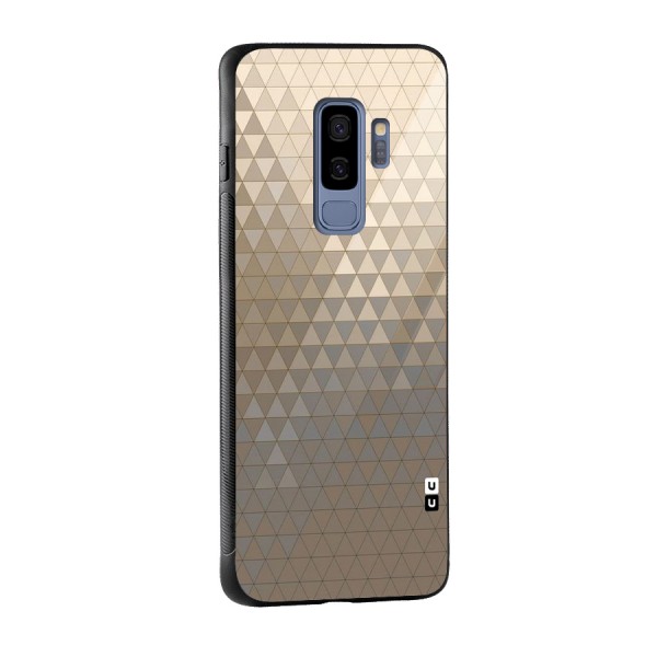 Beautiful Golden Pattern Glass Back Case for Galaxy S9 Plus