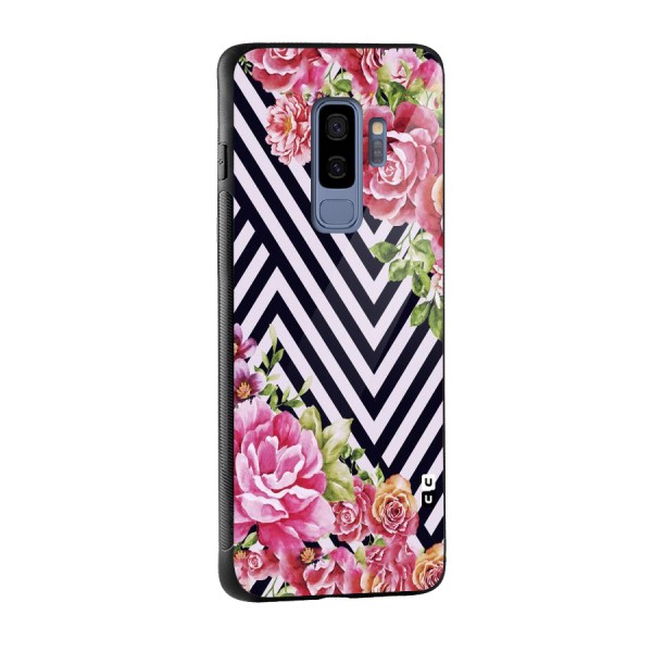Bloom Zig Zag Glass Back Case for Galaxy S9 Plus