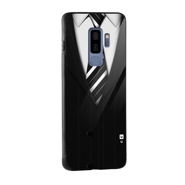Classic Ready Suit Glass Back Case for Galaxy S9 Plus