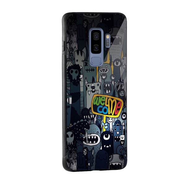Ghost Welcome Glass Back Case for Galaxy S9 Plus