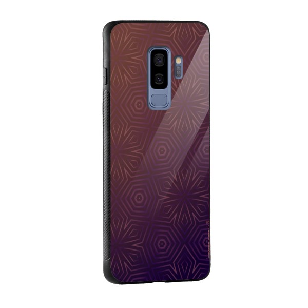 Lavish Purple Pattern Glass Back Case for Galaxy S9 Plus