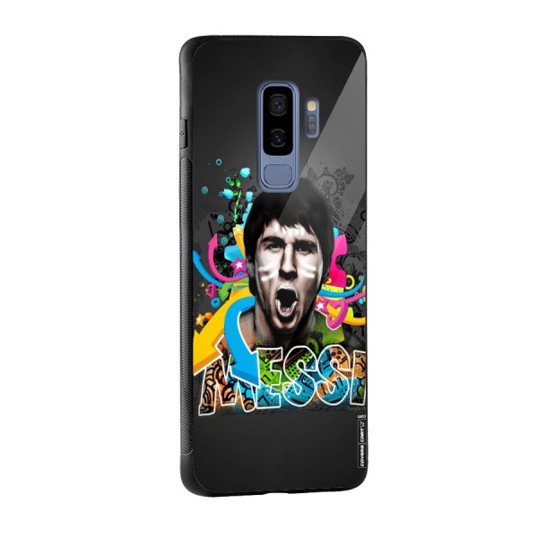 Messi For Argentina Glass Back Case for Galaxy S9 Plus