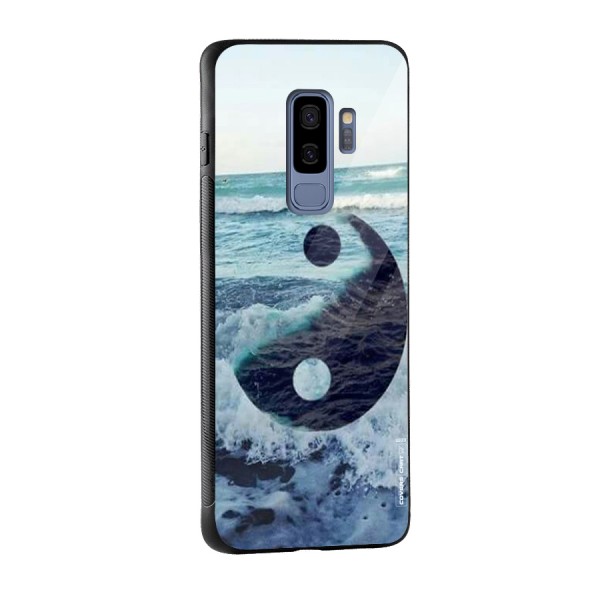 Oceanic Peace Design Glass Back Case for Galaxy S9 Plus