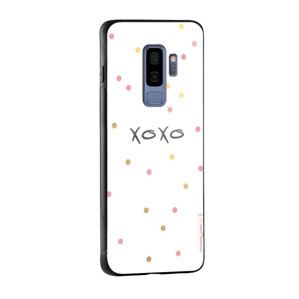 Polka Hugs Glass Back Case for Galaxy S9 Plus