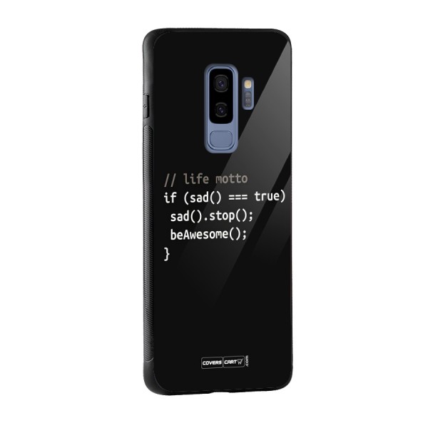 Programmers Life Glass Back Case for Galaxy S9 Plus