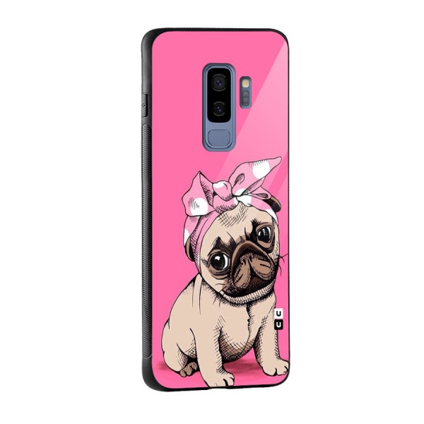 Ribbon Doggo Glass Back Case for Galaxy S9 Plus