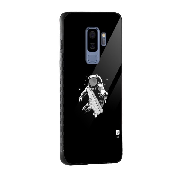 Space Shoe Glass Back Case for Galaxy S9 Plus