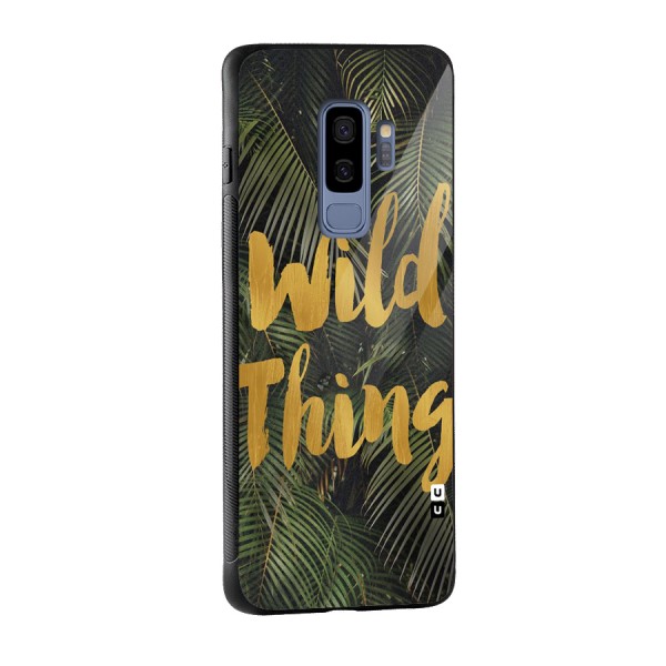 Wild Leaf Thing Glass Back Case for Galaxy S9 Plus