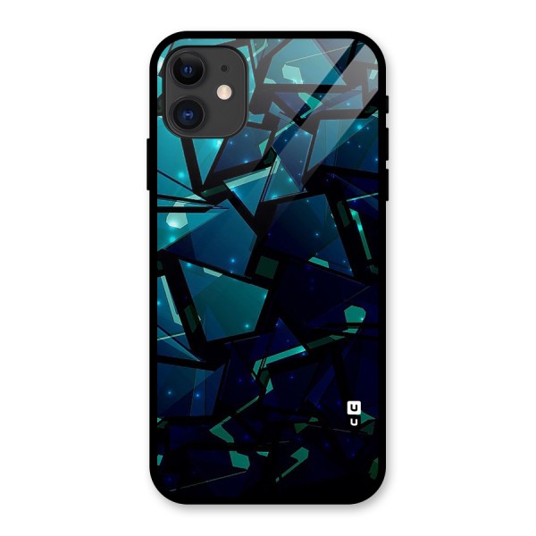 Abstract Glass Design Glass Back Case for iPhone 11