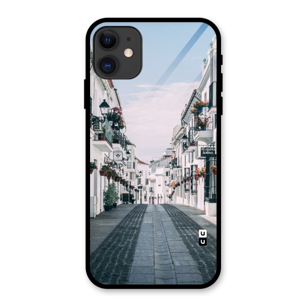 Aesthetic Street Glass Back Case for iPhone 11