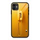 Aesthetic Yellow Telephone Glass Back Case for iPhone 11