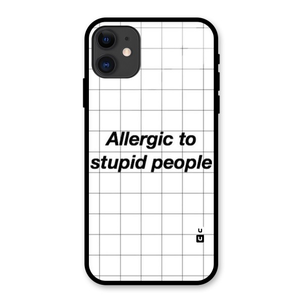 Allergic Glass Back Case for iPhone 11