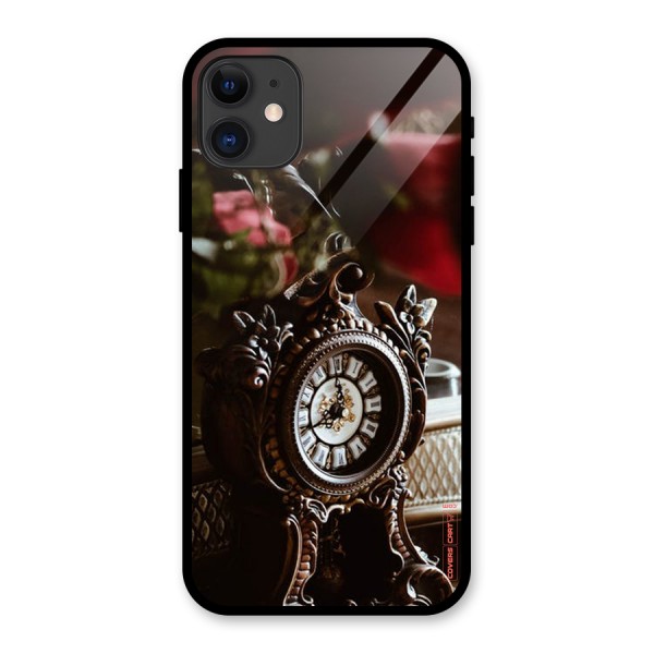 Ancient Clock Glass Back Case for iPhone 11
