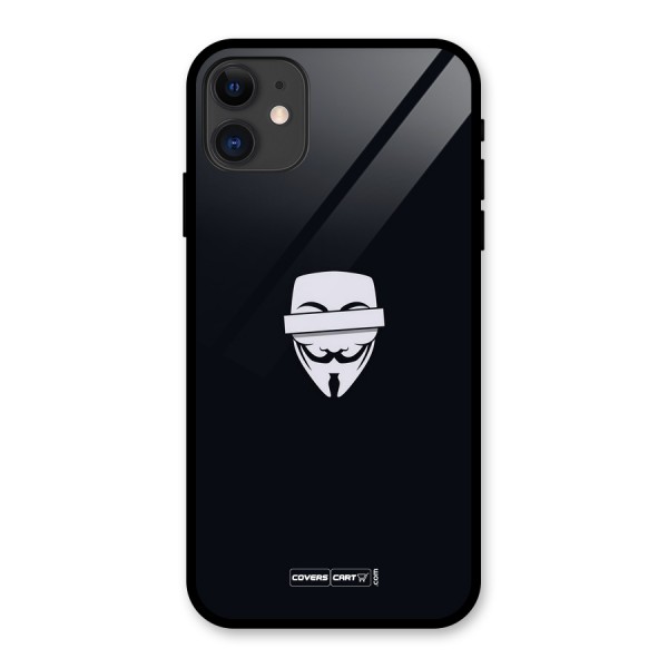 Anonymous Mask Glass Back Case for iPhone 11