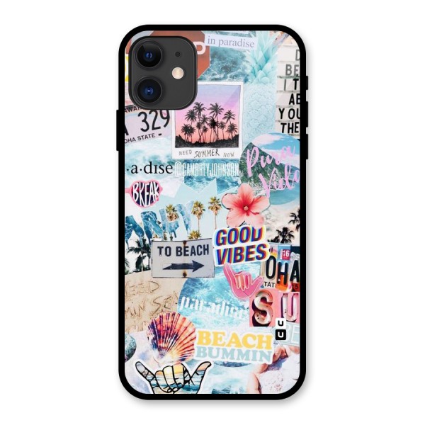 Beaching Life Glass Back Case for iPhone 11