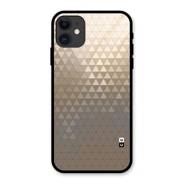 Beautiful Golden Pattern Glass Back Case for iPhone 11
