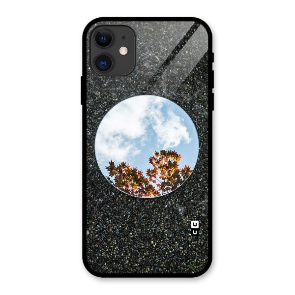 Beautiful Sky Leaves Glass Back Case for iPhone 11