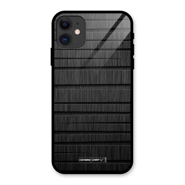 Black Abstract Glass Back Case for iPhone 11