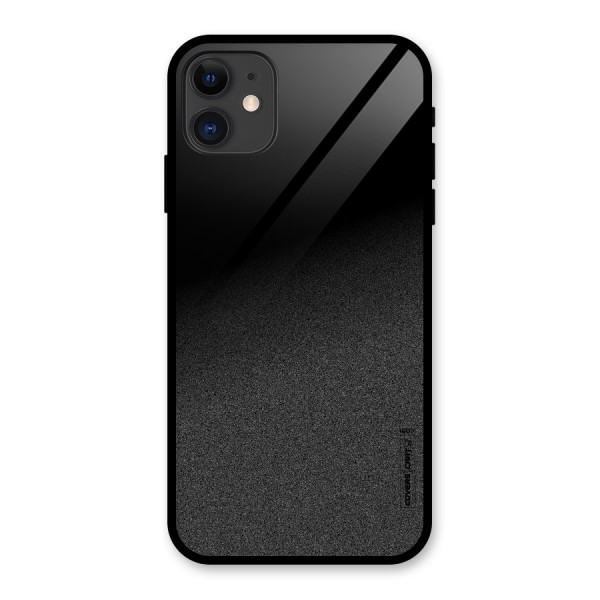 Black Grey Noise Fusion Glass Back Case for iPhone 11
