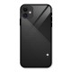 Black Polka Stripe Glass Back Case for iPhone 11