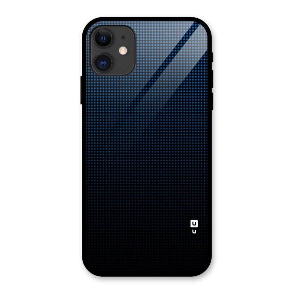 Blue Dots Shades Glass Back Case for iPhone 11