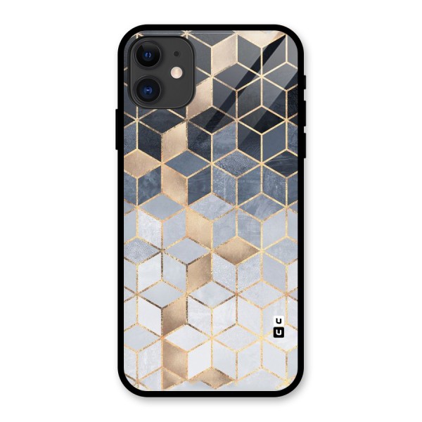 Blues And Golds Glass Back Case for iPhone 11