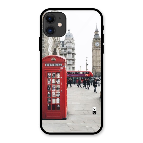 Booth In Red Glass Back Case for iPhone 11
