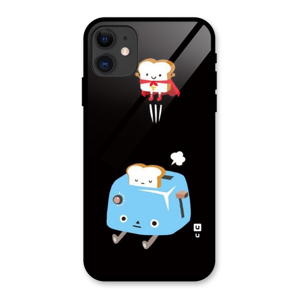 Bread Toast Glass Back Case for iPhone 11