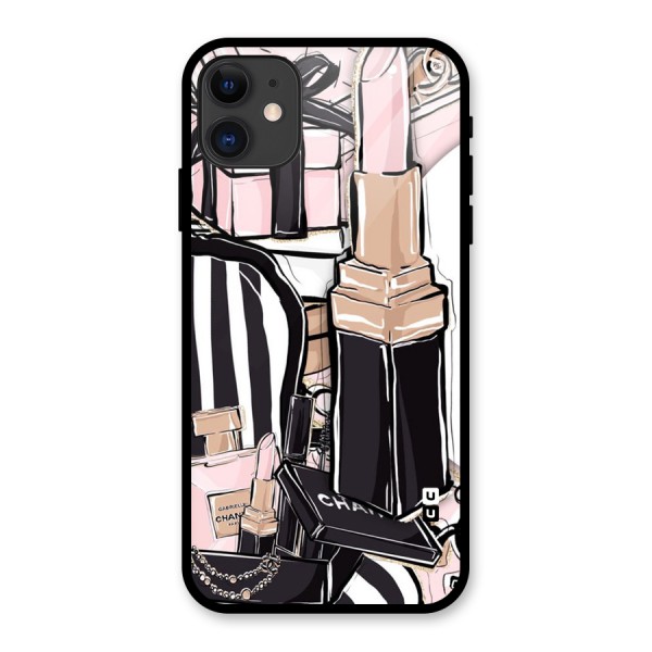 Class Girl Design Glass Back Case for iPhone 11