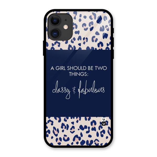 Classy and Fabulous Glass Back Case for iPhone 11