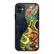 Colored Blocks Glass Back Case for iPhone 11