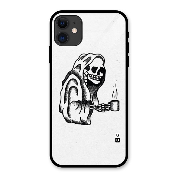 Dead But Coffee Glass Back Case for iPhone 11