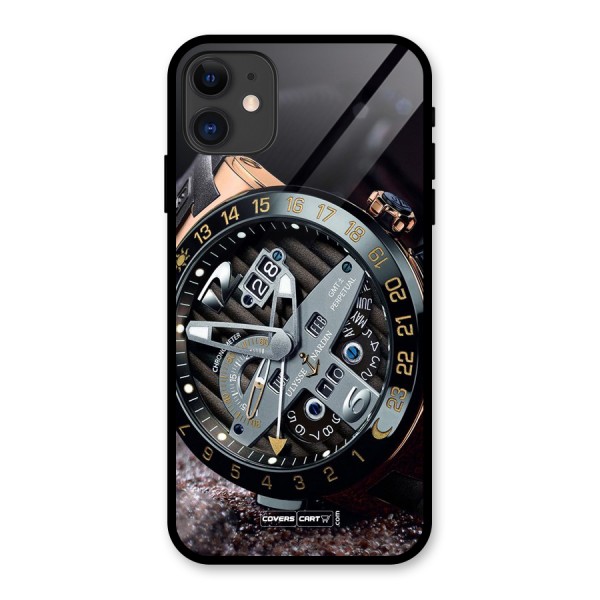 Designer Stylish Watch Glass Back Case for iPhone 11