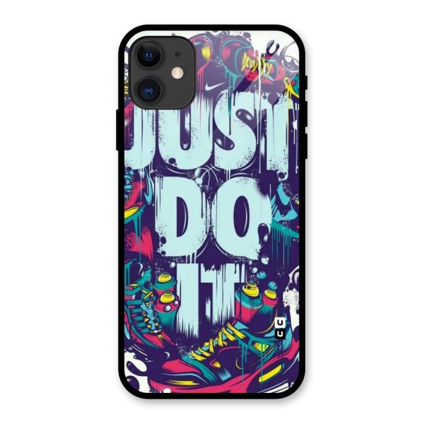 Do It Abstract Glass Back Case for iPhone 11