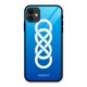 Double Infinity Blue Glass Back Case for iPhone 11