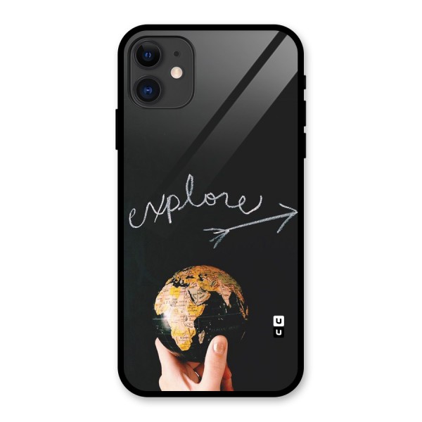 Explore World Glass Back Case for iPhone 11