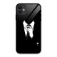 Faceless Gentleman Glass Back Case for iPhone 11