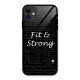Fit And Strong Glass Back Case for iPhone 11