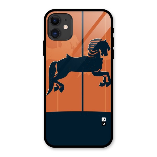 Horse Glass Back Case for iPhone 11
