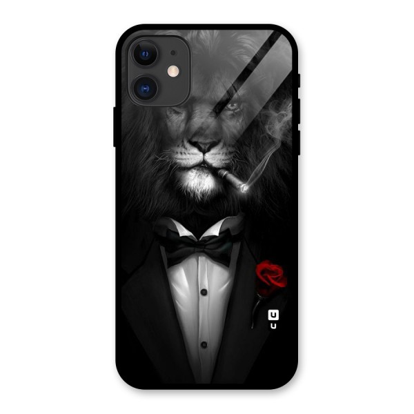 Lion Class Glass Back Case for iPhone 11