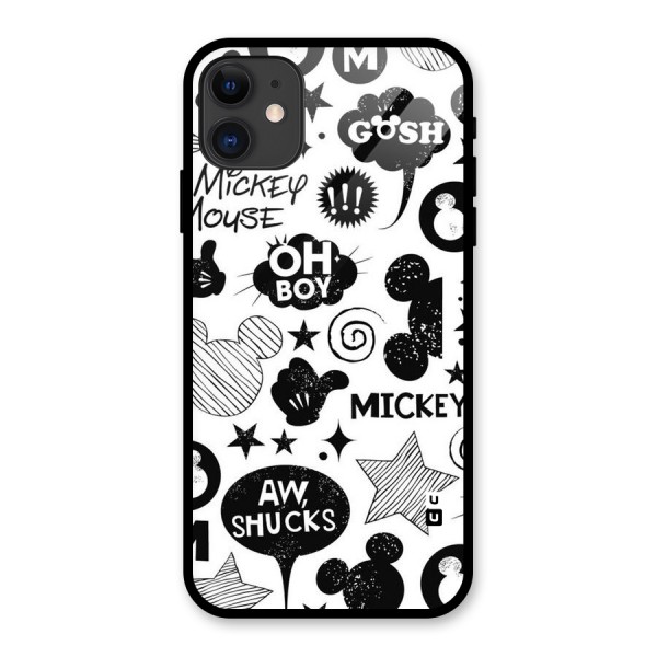 Oh Boy Design Glass Back Case for iPhone 11