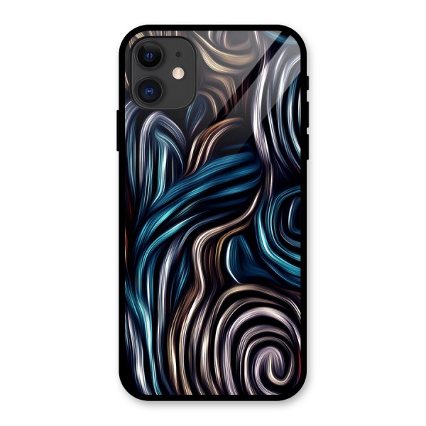 Oil Paint Artwork Glass Back Case for iPhone 11