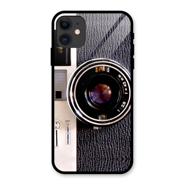 Old School Camera Glass Back Case for iPhone 11